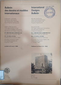 Image of Bulletin des dessins et modeles internationaux : international designs bulletin