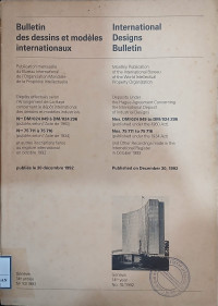 Image of Bulletin des dessins et modeles internationaux : international designs bulletin