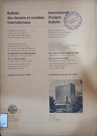 Image of Bulletin des dessins et modeles internationaux : international designs bulletin