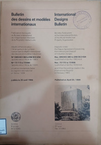 Image of Bulletin des dessins et modeles internationaux : internationaux designs bulletin