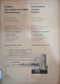 Image of Bulletin des dessins et modeles internationaux : international designs bulletin