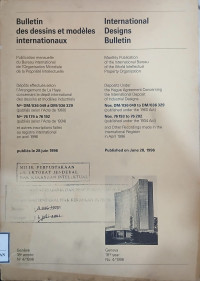 Image of Bulletin des dessins et modeles internationaux : international designs bulletin