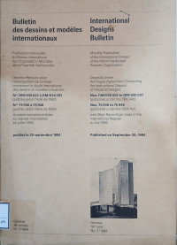 Image of Bulletin des dessins et modeles internationaux : international designs bulletin