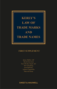 Image of Kerly's law of trade marks and trade names : fourteenth edition