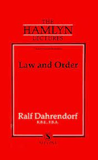 The hamlyn lectures : law and order