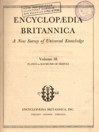 Encyclopedia britannica : a new survey of  universal knowledge vol. 18