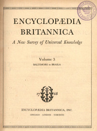 Encyclopedia britannica : a new survey of universal knowledge vol. 3