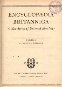 Encyclopedia britannica : a new survey of universal knowledge vol. 9