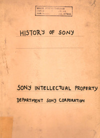 History of Sony