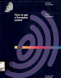Image of How to get a European patent : guide for applicants