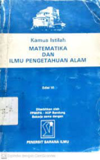 Kamus istilah matematika dan ilmu pengetahuan alam