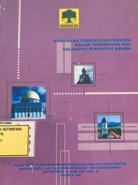 Image of Kebijakan pemerintah provinsi dalam pemenuhan hak kelompok minoritas agama