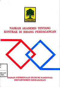 Image of Naskah akademik tentang kontrak di bidang perdagangan