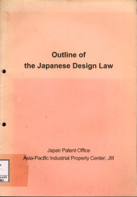 Image of Outline of the Japanese design law.
