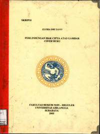 Image of Skripsi : perlindungan hak cipta atas gambar cover buku