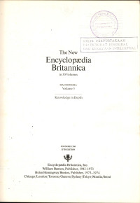 Image of The new encyclopedia britannica : marcopedia knowledge in depth vol. 5