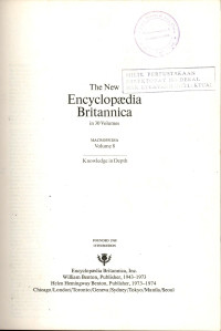 The new encyclopedia britannica : marcopedia knowledge in depth vol. 8