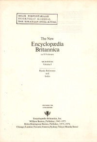 Image of The new encyclopedia britannica micropedia ready reference and index vol. l