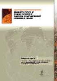 Image of Consolidated analysis of the legal protection of traditional cultural expressions / expressions of folklore